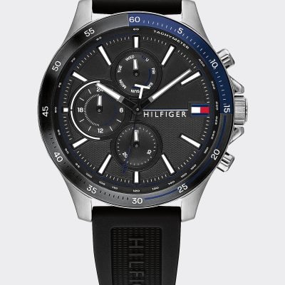 Tommy Hilfiger Men's Stainless Steel Watch With Silicone Strap 1791724