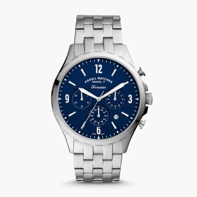 Fossil Men's Forrester Chronograph Stainless Steel Watch FS5605