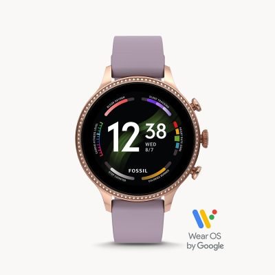 Fossil Women's Gen 6 Smartwatch Purple Silicone FTW6080V