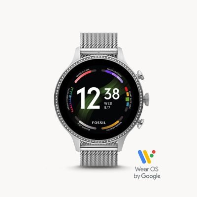 Fossil Women's Gen 6 Smartwatch Stainless Steel Mesh FTW6083V
