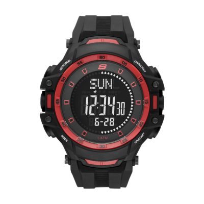 Skechers Men's Grandpoint Digital Black Polycarbonate Watch SR1138