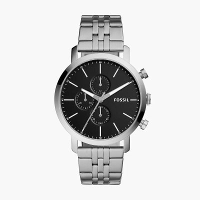 Fossil Men's Luther Chronograph Stainless Steel Watch BQ2328