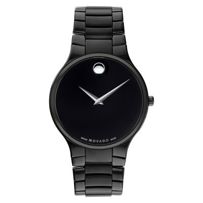 Movado Men's Swiss Serio Quartz Black Dial Men's Watch 0607285