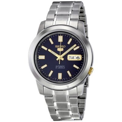 Seiko 5 Men's Automatic Stainless Steel Blue Dial Watch SNKK11