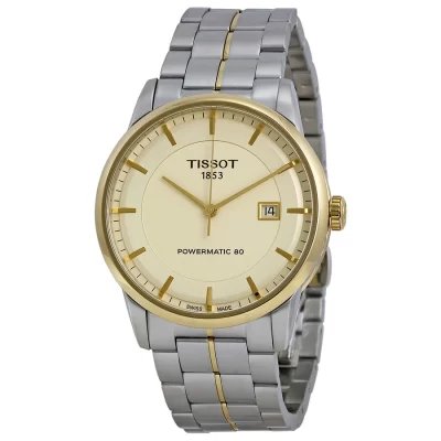 Tissot Men's Powermatic 80 Ivory Dial Watch T0864072226100