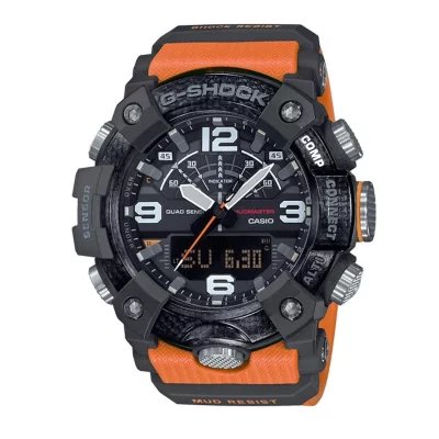 Casio Men's G-Shock Chronograph Analog-Digital Black Dial Mudmaster Watch GGB100-1A9