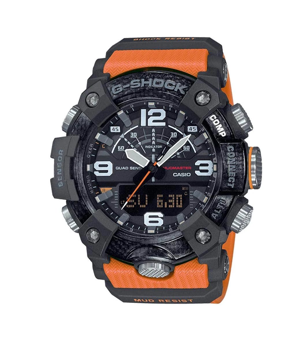 Casio Men's G-Shock Chronograph Analog-Digital Black Dial Mudmaster Watch GGB100-1A9