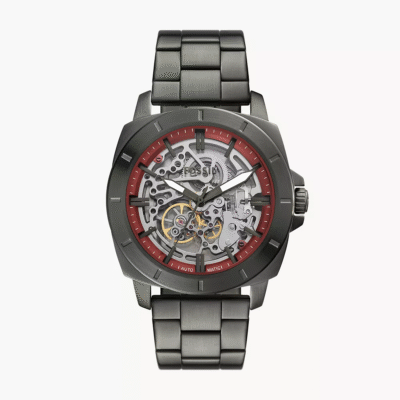 Fossil Men's Privateer Three-Hand Gunmetal Stainless Steel Watch BQ2898