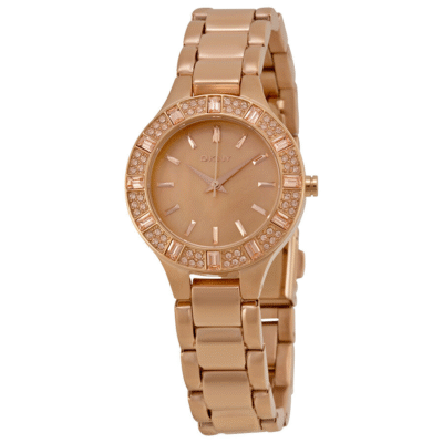 DKNY Women's Rose Gold & Mother of Pearl Factory Serviced Watch NY8486