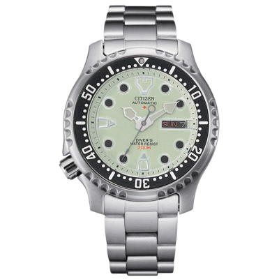 Citizen Men's Promaster Marine Automatic Green Dial Watch NY0040-50W