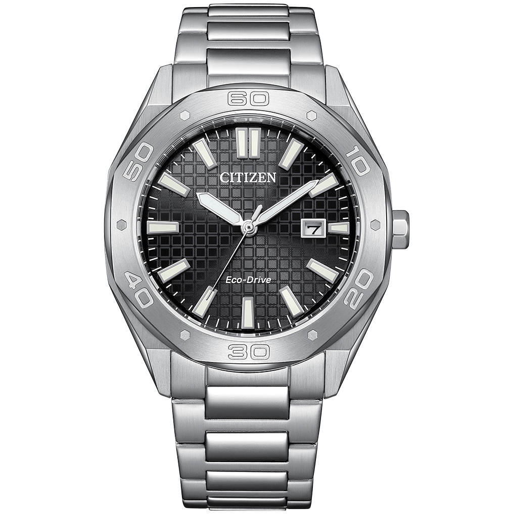 Citizen Men's Eco-Drive 3 Hands Black Dial Watch - BM763080E