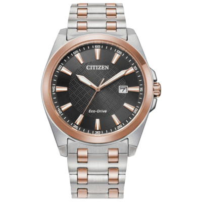 Citizen Men's Peyten Eco-Drive Black Dial Stainless Steel Watch BM7536-53X
