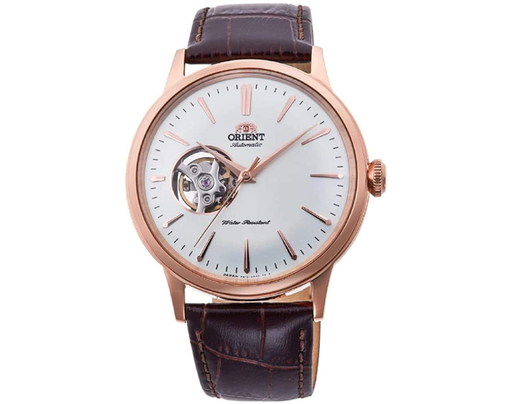 Orient Men's Classic Open Heart Automatic White Dial Watch RA-AG0001S10B